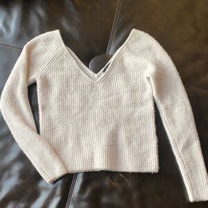 Banana Republic Soft Beige V-Neck Sweater